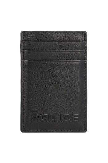 Police PT389-08536 Credit card case leather 7 cm with money clip