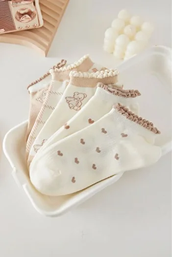 BGK 5-Piece Cute Teddy Bear Booties