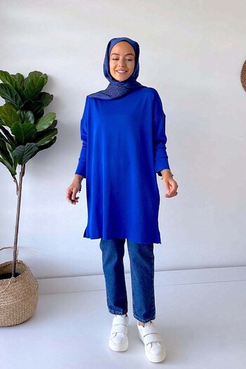 Ka Hijab High Collar Mercerized Hijab Tunic - Saks