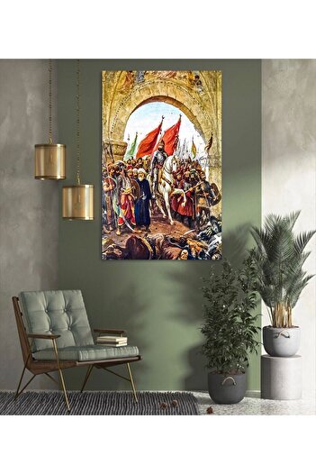 KanvasSepeti Fatih Sultan Mehmet'in Istanbul'a Girişi Kanvas Kanvas Canvas Tablo