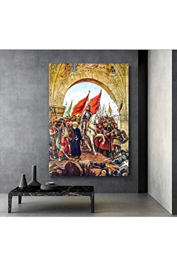 KanvasSepeti Fatih Sultan Mehmet'in Istanbul'a Girişi Kanvas Kanvas Canvas Tablo