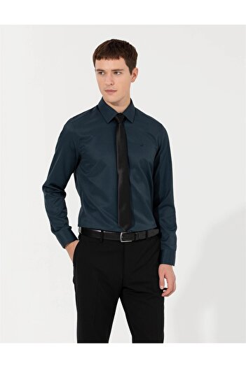 Pierre Cardin MEDELLIN Μακρυμάνικο Slim Fit Basic Classic πουκάμισο χωρίς τσέπη