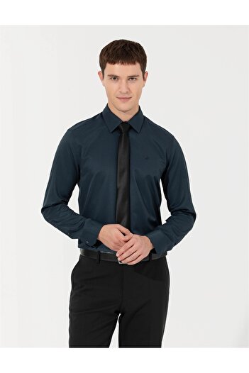 Pierre Cardin MEDELLIN Μακρυμάνικο Slim Fit Basic Classic πουκάμισο χωρίς τσέπη