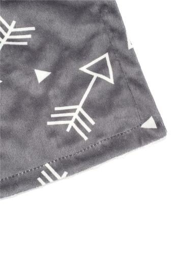 BabiesKo Super Soft Arrow Patterned Comfortable Baby Blanket - 100 X 85cm - Chickpea Embossed