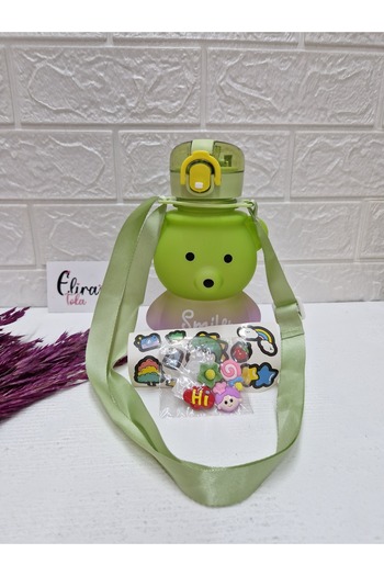 EliraToka SMİLE BEARER MODEL WATER FLASKET WATER Bottle BPA FREE CHILDREN'S SCHOOL WATER Bottle ELİRA BUCKLE