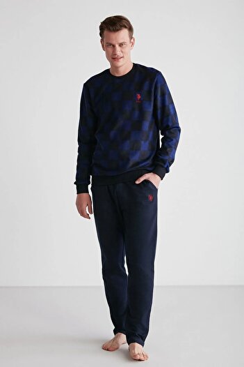 U.S. Polo Assn. US POLO ΑΔΕΙΑ ΠΟΔΗΛΑΤΟ ΚΟΛΑΡ ΜΑΚΡΥΜΑΝΙΚΗ ΑΝΔΡΙΚΗ ΣΤΟΛΗ ΠΙΤΖΑΜΑΣ 18713