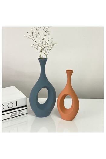 stilinbu Vază ceramică boemă hitită - set de 2 H3035 (Kozyekim Blue-Tile)