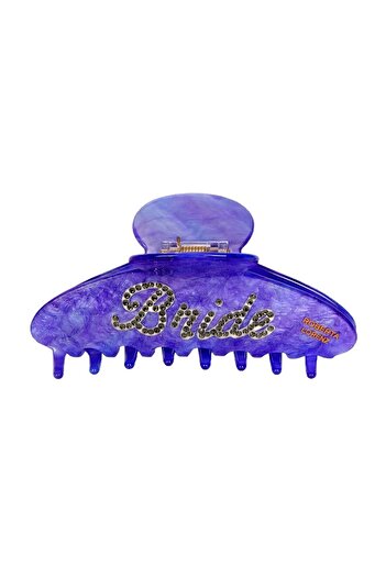 Roberta Lorenz Agrafă de păr pentru femeie Bride Stone Blue, Agrafă de calitate 10 cm, Agrafă de mireasă