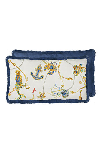 Baci Milano Portofino Yastık 40 cm x 70 cm Mavi