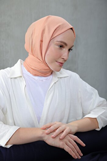 Modakaşmir Cosy Cotton Serisi Şal Açık Mercan
