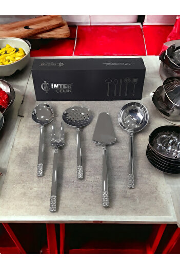 AHİR TİCARET Inter Steel Star Model Service Set 5 Pieces