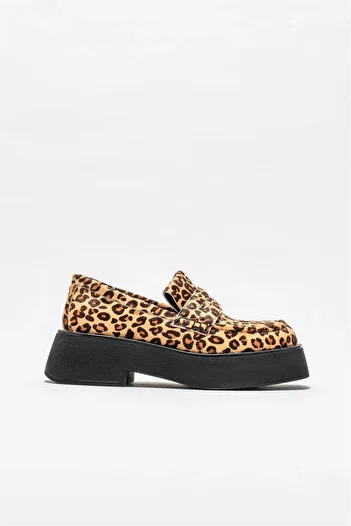 Elle Shoes Дамски мокасини от светлокафява кожа - удобни и стилни
