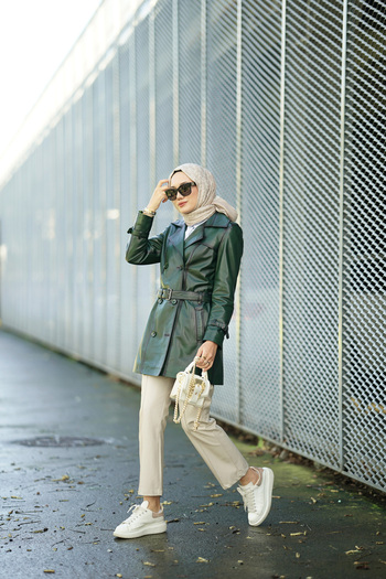 CE-YIL DERİ ÜRÜNLERİ Leather Trench Coat