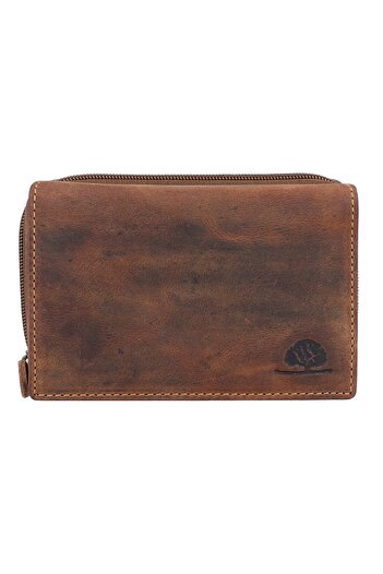 Greenburry Vintage wallet RFID leather 14 cm