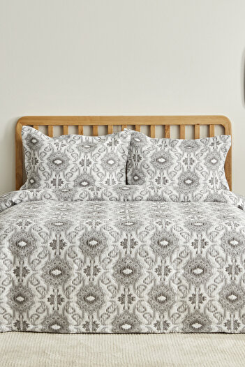 Karaca Home Neos Gray Double Bedspread Set