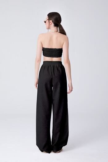SHEISMONO Maia Linen Trousers Black