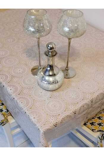 Başak Ev Tekstili Imported PVC Oilcloth-Patterned Inflatable Tablecloth