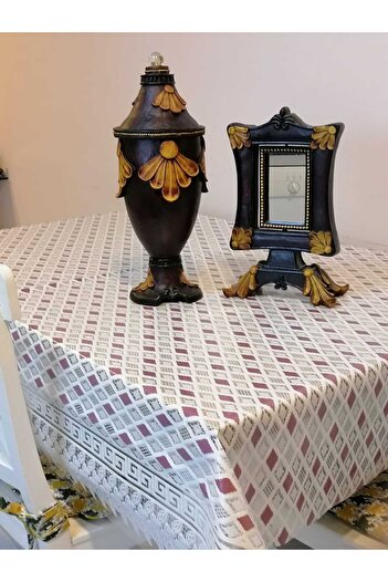 Başak Ev Tekstili ІМПОРТОВАНА ПВХ МУШАМБА - ВЗОРИСТА СТІЛЬНИЦЯ, ЩО МОЖНА ВИМИТИ