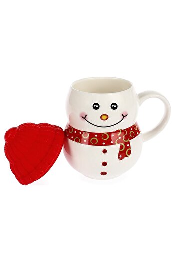 bilger Snowman Mug with Silicone Lid