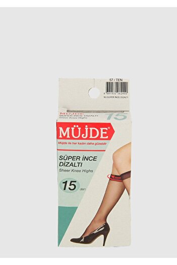 Müjde Μπεζ Tscm0004 Super Thin Skin κάλτσες 15 Denier