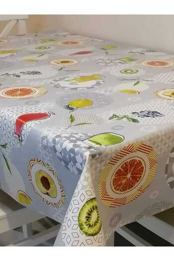 Başak Ev Tekstili Fiber PVC Oilcloth - Patterned Removable Tablecloth