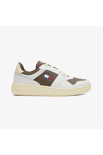 Tommy Hilfiger Tjm Basket Color Erkek Krem Sneaker