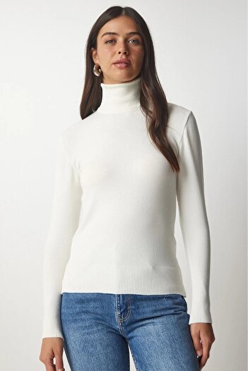 SARİTA MODA Turtleneck Lycra Women's Knitwear Sweater