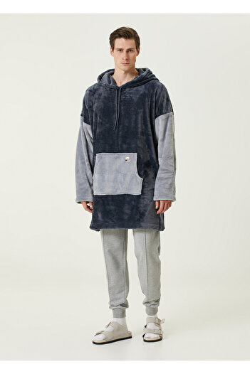 İrya Anthracite Color Oversize Es Parla Lexi Poncho - Dark Gray