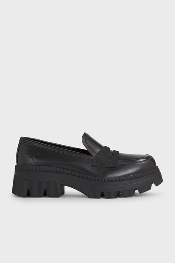 Calvin Klein Kožený mokasín na platforme - YW0YW 011200 Model topánok GT