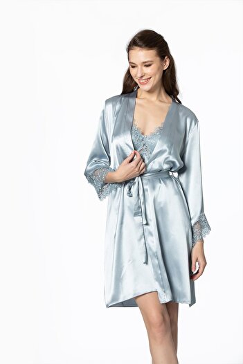 Pierre Cardin Saten Altılı Gelin Çeyiz Seti - 6040 Mist