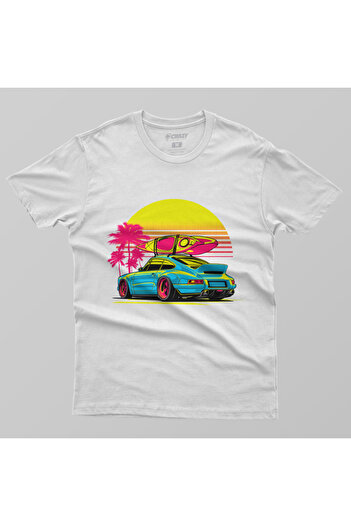 Crazy Ανδρικό μπλουζάκι Porsche Surf And Sea