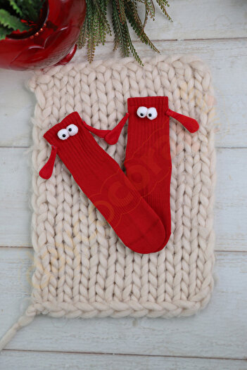 DAYCO Hand Holding Socks Magnetic Friendship & Lover Socks Socket Length