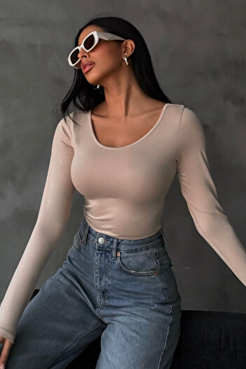 Bipantolon Women's Cream Princess Collar Blouse
