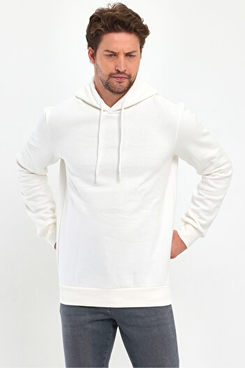 Rodi 3 Ip Şardonlu Kapuşonlu Cepsiz Sweatshirt Rd24ke054902