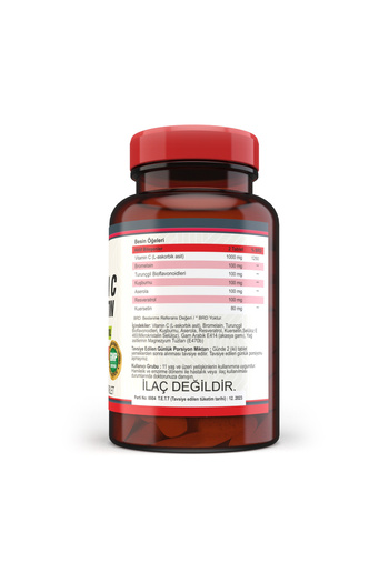 Nevfix Vitamin C Quercetin Bromelian 120 Tablets