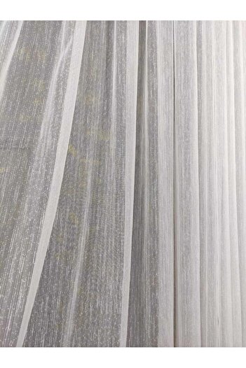Brillant Ecru Slub Linen 1/2.5 Pleated Tulle Curtain