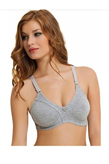 NBB Women's Gray Non-Wireless Combed Cotton Minimiser Bra L02 351 L02