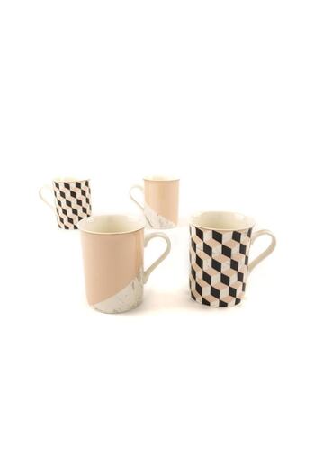 Mikasa Moor Rosa Set of 4 - Mug and Glass Design