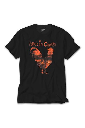 Z zepplin Siyah Alice In Chains Rooster Tişört