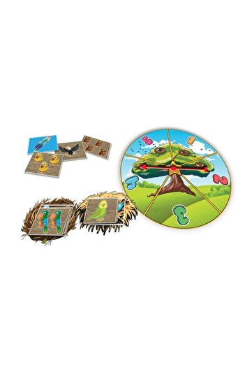 Todizoo Çarkı Çevir Kartlarla Kuşları Yuvalarına Yerleştir Yap Boz Puzzle