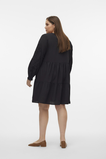 Veromoda Curve VMCDAFNE LS SHORT DRESS WVN CUR
