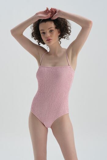 Dagi Pink Strapless Swimsuit