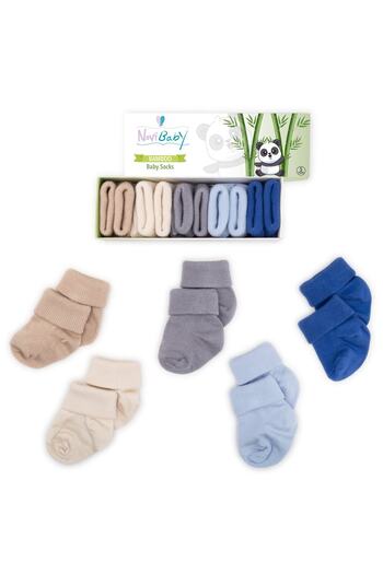 Novibaby 5 Pack Bamboo Newborn Baby Socks I Winter Boy I Baby Girl Boy Socks