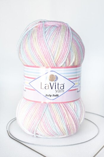 LaVita Yarn Baby Batik Πλεκτό νήμα Taka Yarn by07-ροζ Μπλε