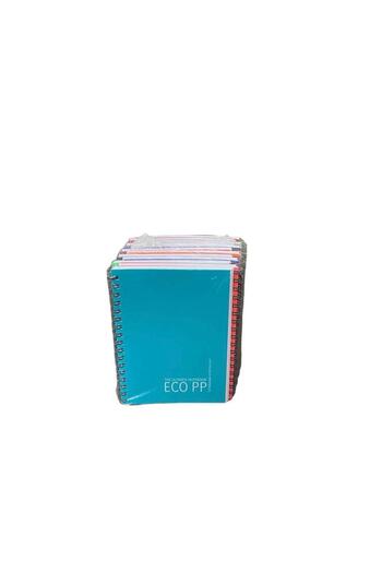 Gıpta Eco PP Spiral PP Cover A6 Pocket Size Notebook 60 YpChecked 12 Pieces (1 Pack)
