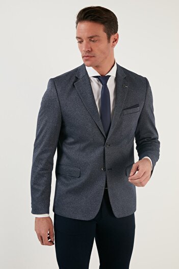 Buratti Regular Fit 6 Drop Single Slit Blazer Jacket Men's Jacket 216fasera