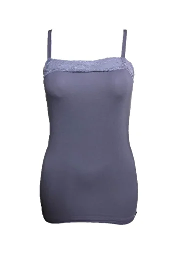 Blackspade Women's -1347- 94% Modal Lace Thin Strap Tank Top