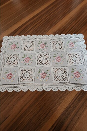 Başak Ev Tekstili Pvc Runner and Coffee Table Top Service 40 cm X 30 cm