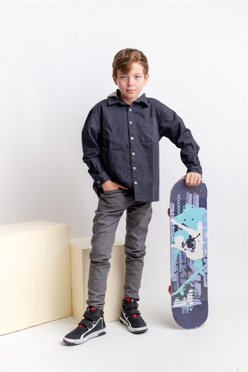kids A more Senior Double Velcro Leather Boy's Boots Black