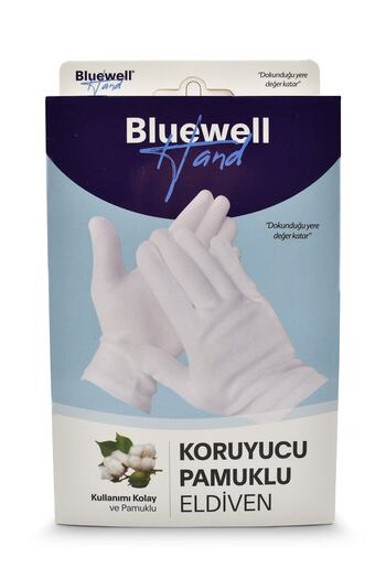 BLUEWELL Cotton Protective Eczema Gloves 100% Cotton Medium